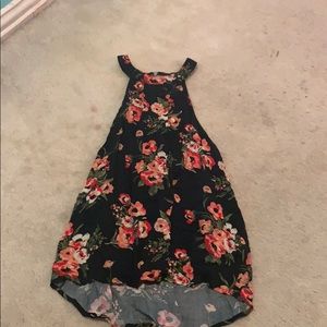 floral printed halter tank top